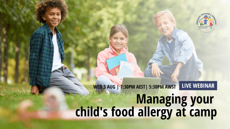 Managing your child's food allergy at camp