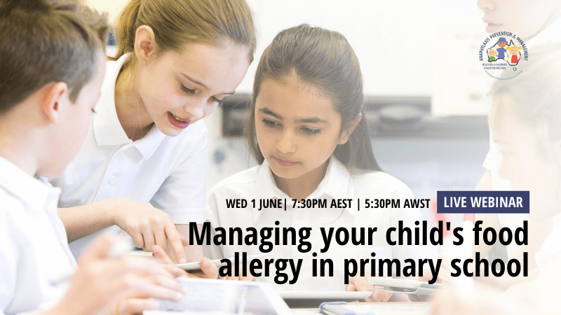 Managing your child’s food allergy in primary school
