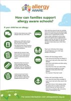 How can families support Allergy Aware schools?
