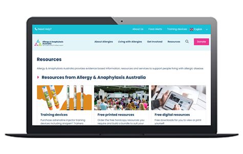 Allergy & Anaphylaxis Australia (A&AA) resources