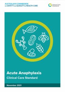 Acute Anaphylaxis Clinical Care Standards